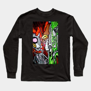 Devil Goat Bus Stop Long Sleeve T-Shirt